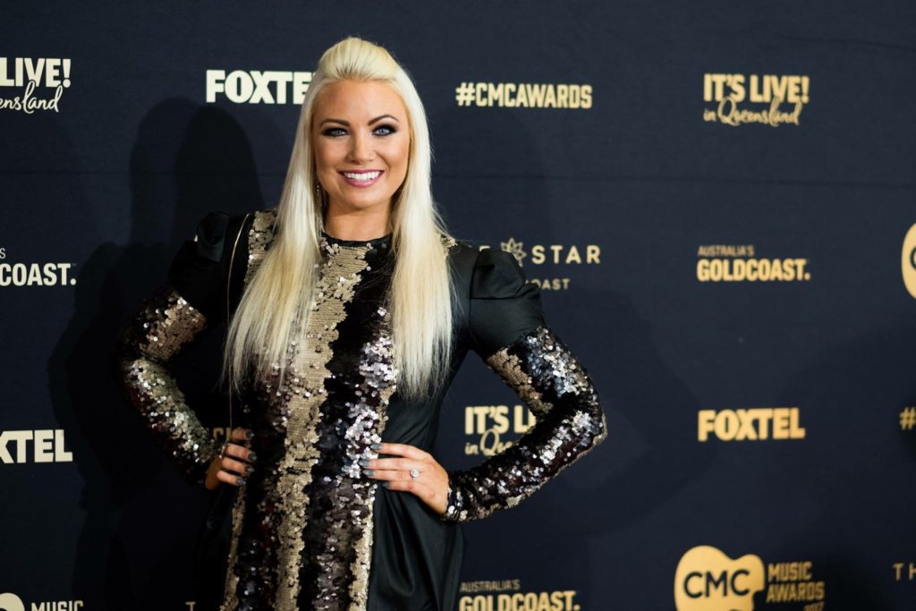 Hayley on the CMC Awards Red Carpet