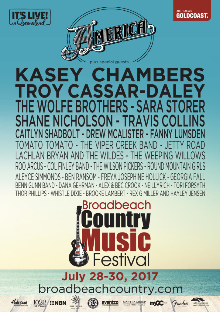 Broadbeach poster - lineup