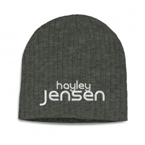 Hayley Jensen Cable Knit Beanie - Grey - Unisex