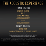 The Acoustic Experience CD - Limited Edition (60% OFF & LESS than 50 copies left!)