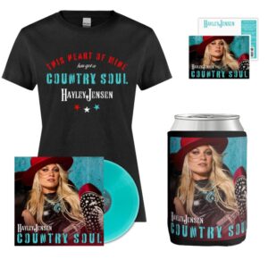 Women's Vinyl Bundle - 'Country Soul' Women's Tee, Stubby Holder & Aqua Vinyl
