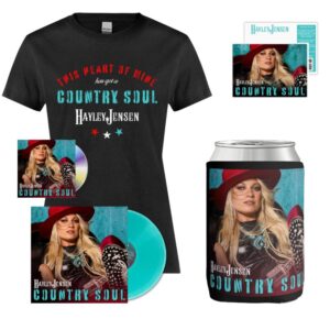 Ultimate Women's Bundle 'Country Soul' Women's Tee, Stubby Holder, CD & Aqua Vinyl