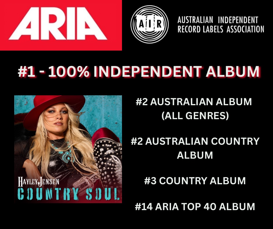 “Country Soul” enters ARIA album charts with Hayley’s best chart result to date