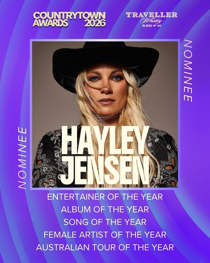 NOMINATED IN 5 CATEGORIES IN THE 2026 COUNTRYTOWN AWARDS!